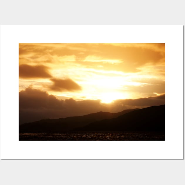 Highland Sunset over Loch Alsh - Highlands, Scotland Wall Art by richflintphoto